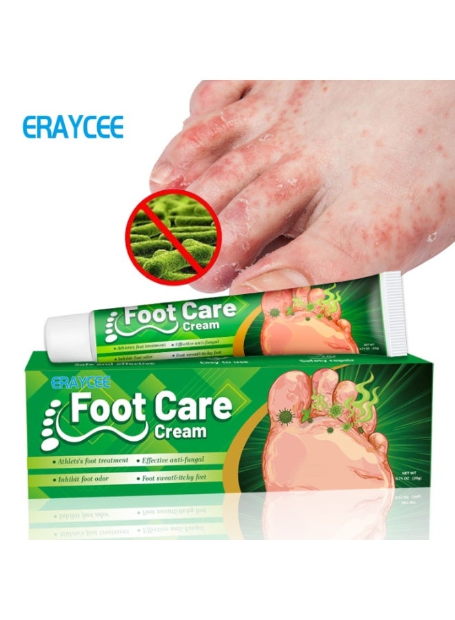 ERAYCEE Foot Care Cream Herbal Athlete's Foot Ointment, Foot Odor Care Ointment, Foot Itching Ointment 20g - Image 1